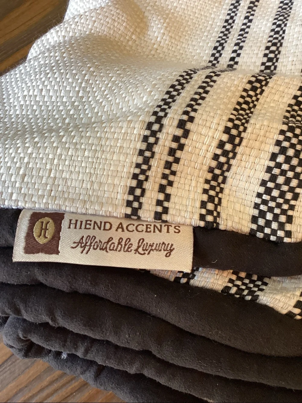BNWT Blackberry Stripe Euro Sham 27” x 27”